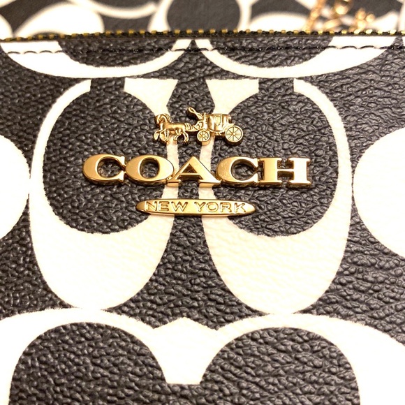 Coach Large Zip Signature Wristlet - Picture 7 of 8